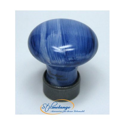Porzellanknopf aus Frankreich rund BAMBOU blau 34 - Stilmelange Qualität aus Europa seit 1998 77.jpg
