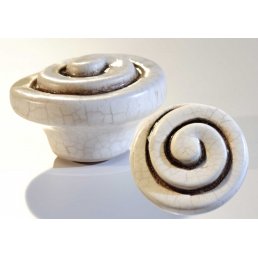 Keramikknopf Ø 45mm Spirale weiß-craquelé 28 - Stilmelange Qualität aus Europa seit 1998 34984.jpg