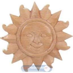 Holzapplikation Sonne 80 mm - Stilmelange Qualität aus Europa seit 1998 3792.jpg