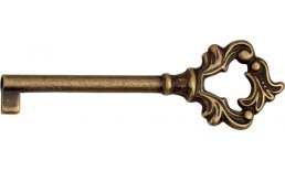 Schlüssel Rokoko Messing Antik 74 x 30 - Stilmelange Qualität aus Europa seit 1998 1417.jpg