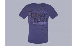 Trachten T-shirt Hirsch Bluat Blau 