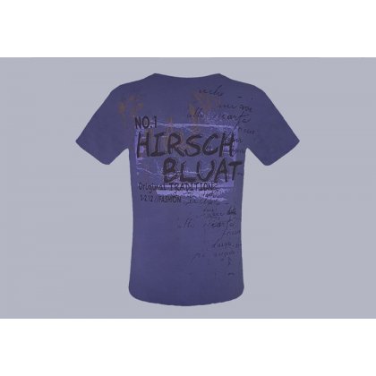 Trachten T-shirt Hirsch Bluat Blau 