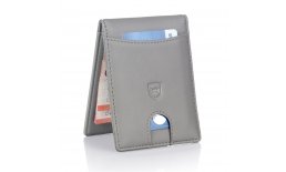 Kronenschein Premium Geldbörse Herren - Geldbeutel mit Geldklammer - kleines Portmonee 