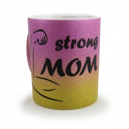 Strong Mom Tasse mit Namen 